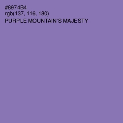 #8974B4 - Purple Mountain's Majesty Color Image